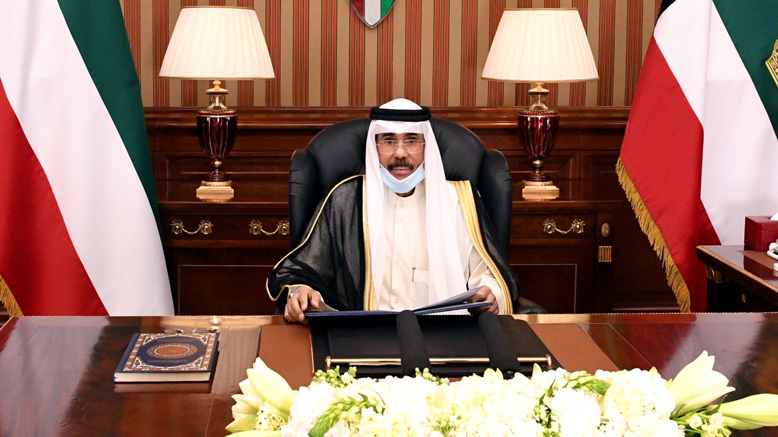 أمير البلاد الشيخ نواف الأحمد يلقي كلمة بمناسبة العشر الأواخر